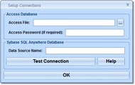 MS Access Sybase Anywhere Import, Export & Convert screenshot